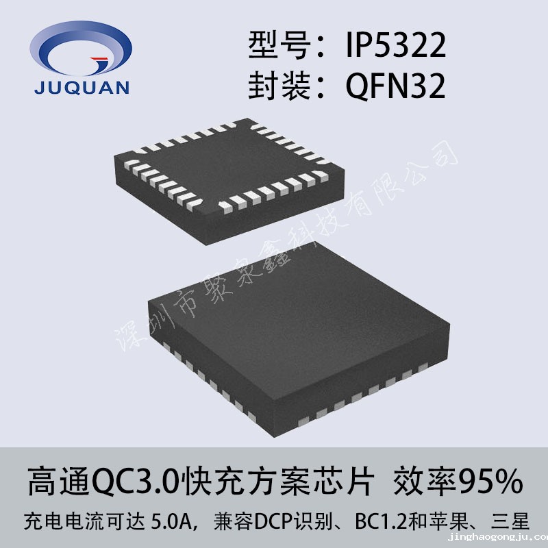 充电宝QC3.0快充控制管理芯片