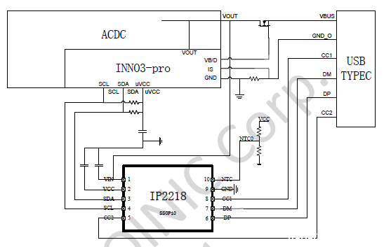 IP2218 USB接口的快速充电物理层IC