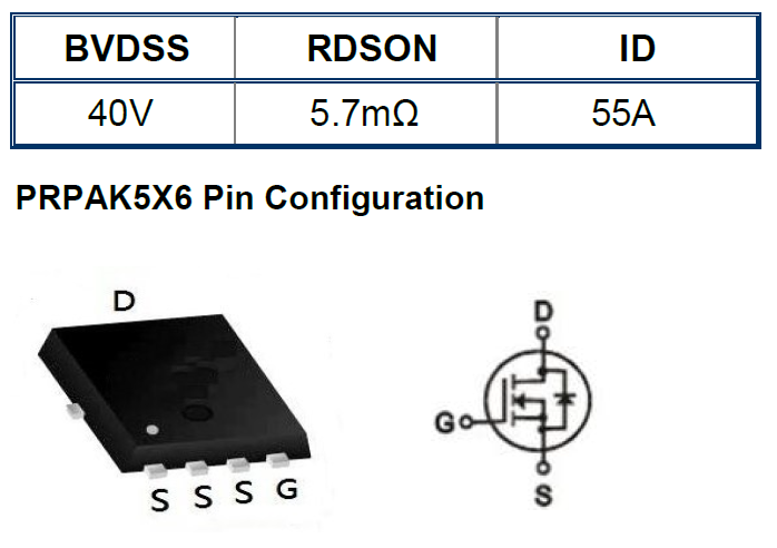 芯控源AGM405Q高单元密度沟槽N沟道MOSFET