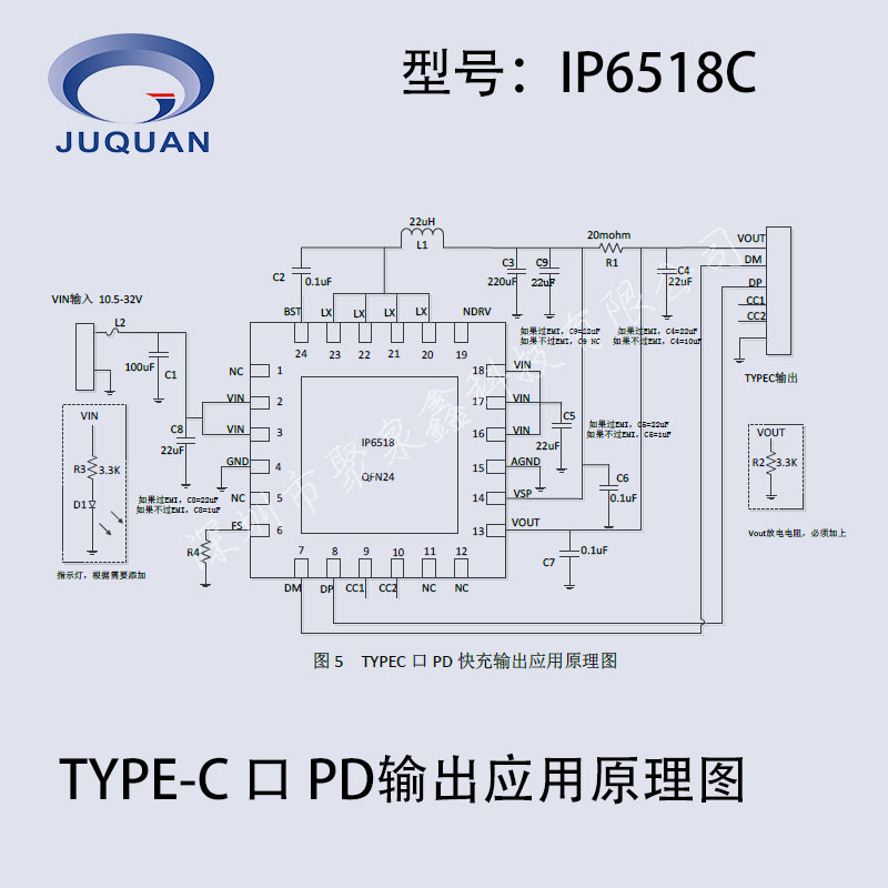 2带PTYPE-C接口PD、QC3.0协议等